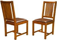MIH-HA-2-65-K/SIDECH Mission Slat Back Dining Chair - Mission Collection