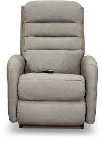 1HR-744/LB147755 Grand Slam Gray Leather-Match Power Rocker Recliner - Forum-5