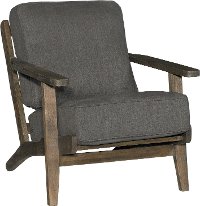 Midtown Charcoal Gray Accent Chair - Metro