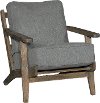 Contemporary Graphite Gray Accent Chair - Metro