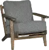 Metro Contemporary Graphite Gray Accent Chair