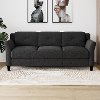 Contemporary Black Sofa - Harvard