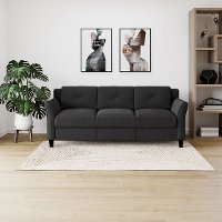 Contemporary Black Sofa - Harvard-2