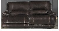 Brown 2 Piece Manual Reclining Loveseat - Brant