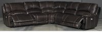 Brown 5 Piece Manual Reclining Sectional Sofa - Brant