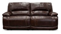 Burgundy 2 Piece Manual Reclining Loveseat - Brant-2