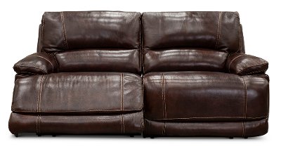 Burgundy 2 Piece Power Reclining Loveseat - Brant