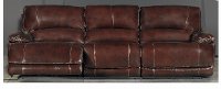 Burgundy Power Triple Reclining Sofa - Brant