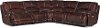 Burgundy 5 Piece Power Reclining Sectional Sofa - Brant