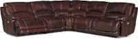 Burgundy 5 Piece Power Reclining Sectional Sofa - Brant