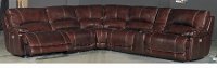 Burgundy 6 Piece Manual Reclining Sectional Sofa - Brant