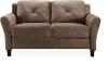 Contemporary Brown Loveseat - Harvard