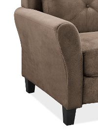Contemporary Brown Loveseat - Harvard-7