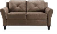 Harvard Contemporary Brown Loveseat