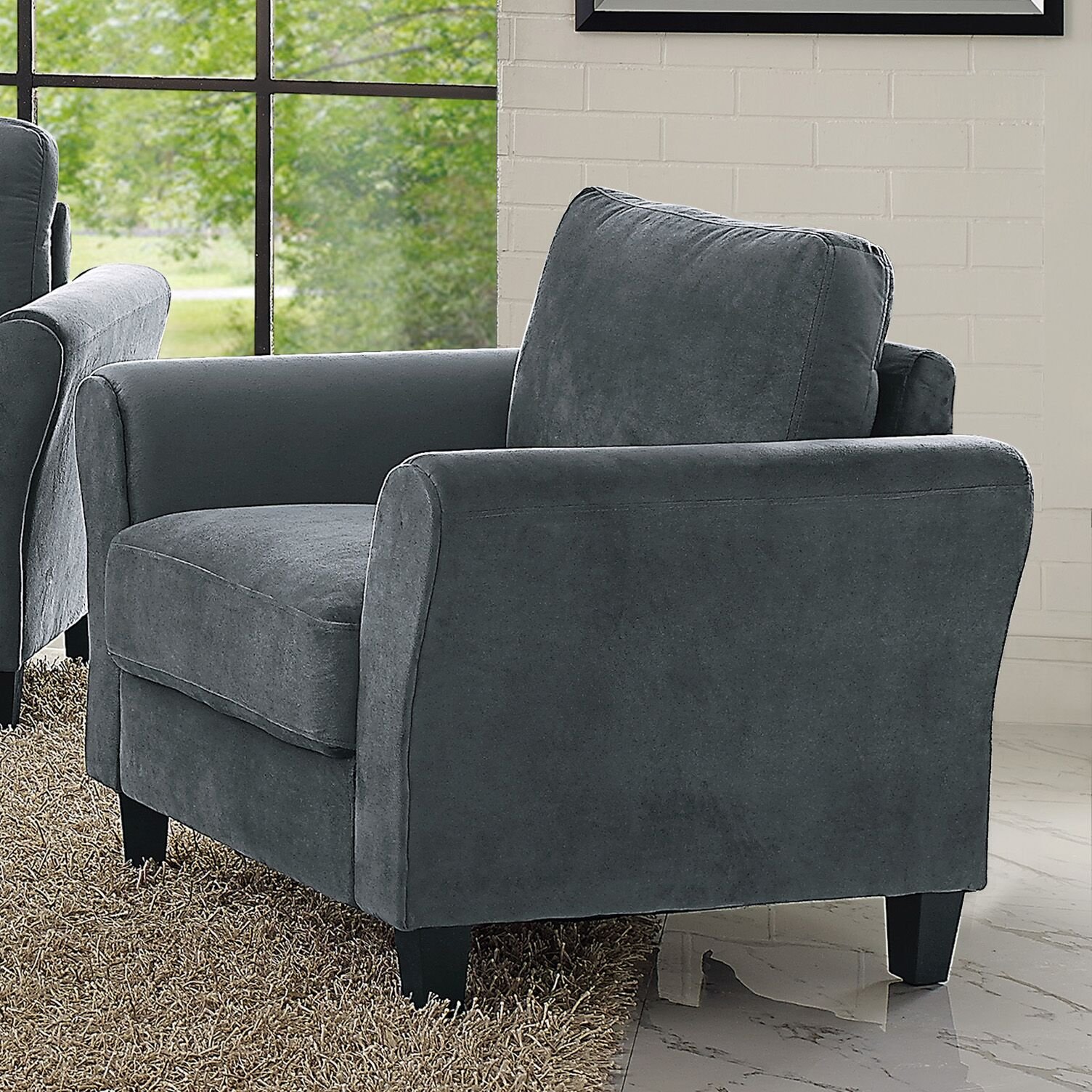 Dark Gray Contemporary Chair - Milani-2