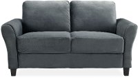 Classic Contemporary Dark Gray Loveseat - Westley-3