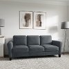 Classic Contemporary Dark Gray Sofa - Milani