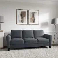 Classic Contemporary Dark Gray Sofa - Milani