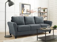 Classic Contemporary Dark Gray Sofa - Milani-2