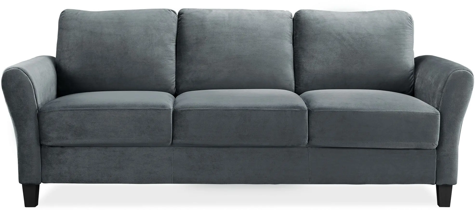 Classic Contemporary Dark Gray Sofa - Milani-3