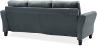 Classic Contemporary Dark Gray Sofa - Milani-5