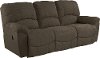 2PC537C140879UBPSCLV Chocolate Brown Full Power with Console Reclining Sofa & Loveseat - Hayes