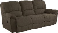 2PC537C140879UBPSCLV Chocolate Brown Full Power with Console Reclining Sofa & Loveseat - Hayes