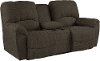 2PC537C140879UBPSCLV Chocolate Brown Full Power with Console Reclining Sofa & Loveseat - Hayes-2