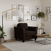 Classic Contemporary Coffee Brown Chair - Westley-2