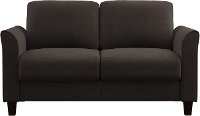 Classic Contemporary Coffee Brown Loveseat - Westley