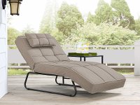 Sand Tan Outdoor Patio Chaise Lounge - Baylands