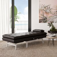 Dark Brown Convertible Chaise - Aria-2