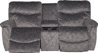 49P-521D143356 Graphite Gray La-Z-Time® Full Power with USB Reclining Console Loveseat - James