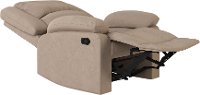 Beige Traditional Microfiber Recliner - Preston-6