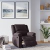 Chocolate Brown Traditional Microfiber Recliner - Preston