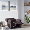 Chocolate Brown Traditional Microfiber Recliner - Preston-2