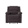 Chocolate Brown Traditional Microfiber Recliner - Preston-3