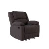 Chocolate Brown Traditional Microfiber Recliner - Preston-4