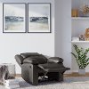 Java Brown Faux Leather Recliner Chair - Preston-2
