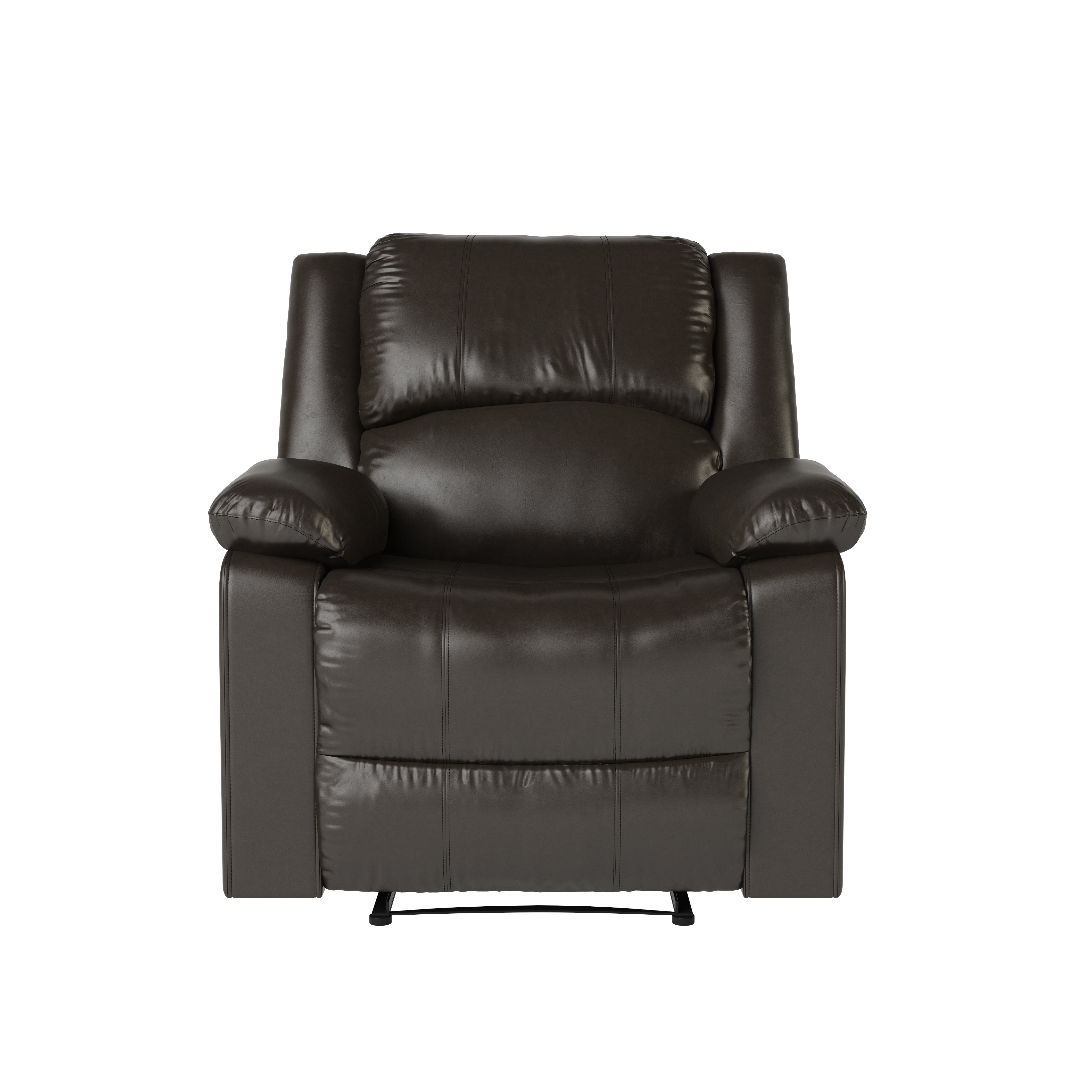Java Brown Faux Leather Recliner Chair - Preston-3