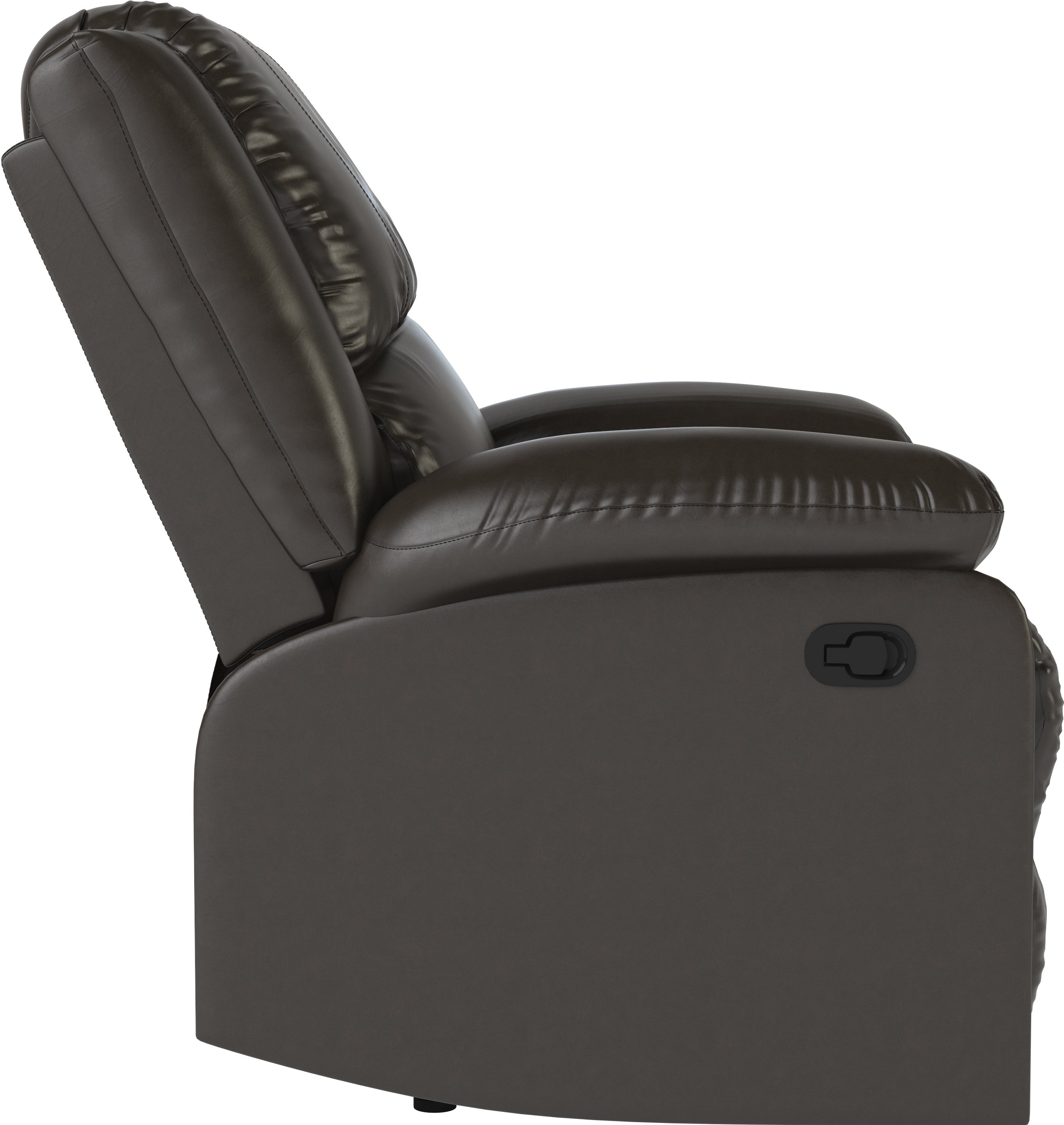 Java Brown Faux Leather Recliner Chair - Preston-8