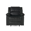 Black Faux Leather Recliner Chair - Preston-3