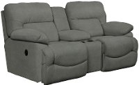 49P711D143057 Charcoal Gray Full Power with USB Reclining Loveseat - Asher