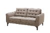 Mid-Century Modern Brown Tweed Loveseat - Chantham -1