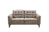 Mid-Century Modern Brown Tweed Loveseat - Chantham -2