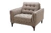 Brown Tweed Mid-Century Modern Chair - Chantham -1