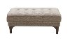 Brown Tweed Mid-Century Modern Cocktail Ottoman - Chantham -2