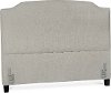 Gray Classic Upholstered Queen Size Headboard - Sofia