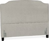 Gray Classic Upholstered Queen Size Headboard - Sofia