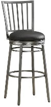Clearance Flint Silver Swivel Counter Height Stool - Easton